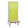 locker met bank,HxBxD 2120x800x815mm,2vak,vak B 400mm,draaigrendel