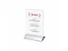 Porte-carte menu IEZZY A5 portrait socle alu