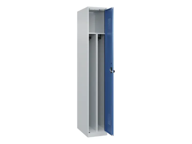 Armoire vestiaire 1850x300x500mm 1 compartiment RAL7035/RALRAL5023