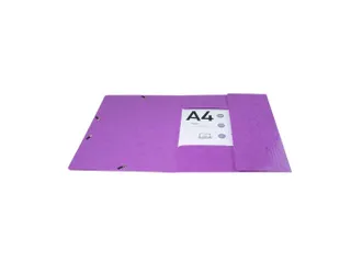 Exacompta Iderama Elastomap A4 3 Kleppen Rugetiket Paars karton - 6