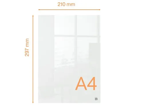 Notitiebord Nobo transparant acryl A4