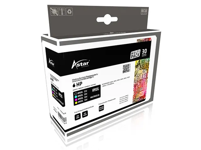 AS70691 ASTAR HP 912XL OJ ink (4) cmyk