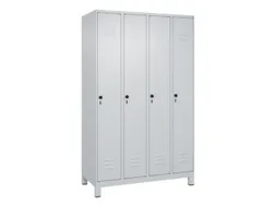 locker,HxBxD 1950x1200x500mm,4vak,vak B 300mm,draaigrendel,voeten