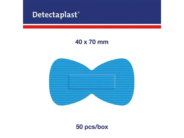 Detectaplast 8045 Vlinderpleister waterafstotend elastisch blauw 50 st