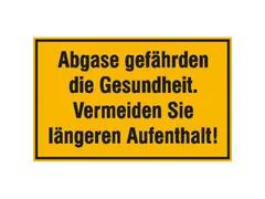 aanwijzingsbord,Uitlaatgassen zijn gevaarlijk voor de gezondheid