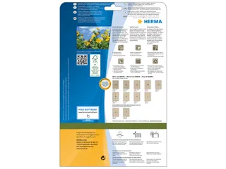 HERMA 10755 Silphie-papier Etiketten A4 99,1x67,7mm bruin 160 stuks - 2