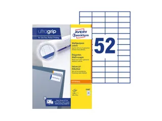 Etiket Avery Zweckform 3650 48x21mm wit 5200stuks - 1
