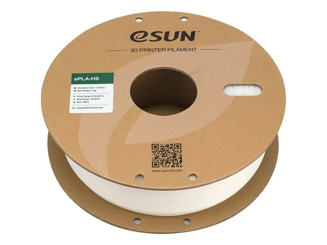 eSUN 3D printer Filament ePLA+HS 1,75mm Wit 1kg