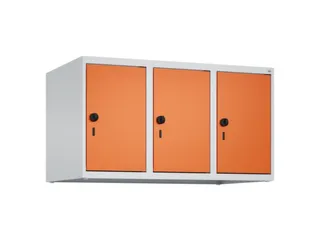 opzetkast,v. locker,3vak.,vak B 300mm,HxBxD 500x900x500mm,vleugeldeur - 1