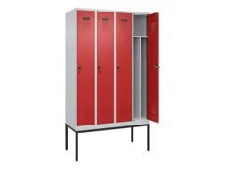 locker voor scheiding van kleding,HxBxD 2120x1200x500mm,4vak