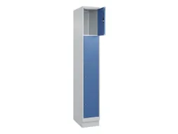 lockerkast,HxBxD 1950x300x500mm,1x4vakken,vak B 300mm,cil.-slot,sokkel