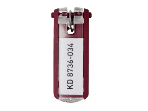 Sleutellabel Durable 1957 met ring rood