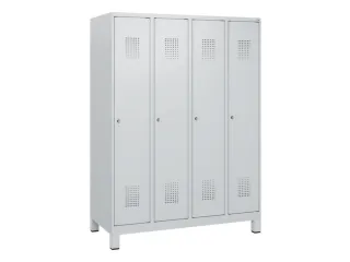 schoollocker,HxBxD 1630x1200x500mm,4vak,vak B 300mm,cil.-slot,voeten - 2