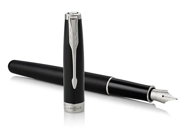 Vulpen Parker Sonnet Matte black CT Finish Fijn