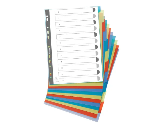 Tabbladen Exacompta A4 11-Gaats Forever 12-Delig Assorti Pp
