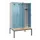 locker met bank,voor scheiding van kleding,HxBxD 2120x1200x815mm,4vak