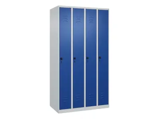 locker,HxBxD 1850x1000x500mm,4vak,vak B 250mm,draaigrendel - 1