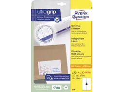 AVERY Witte universele etiketten QuickPeel  ft 105 x 148 mm