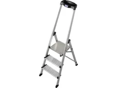 trapladder,eenzijdig,3trede(n),balk L 1,55m,aluminium