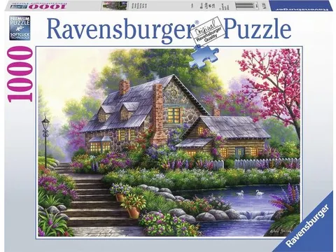 Puzzel Romantische cottage 1000 stukjes