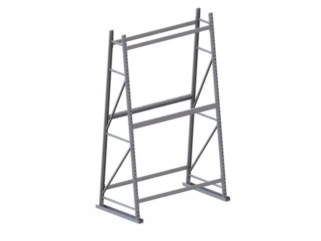 magazijnrek voor profielen,grondveld,tweezijdig,HxBxD 2500x1400x800mm