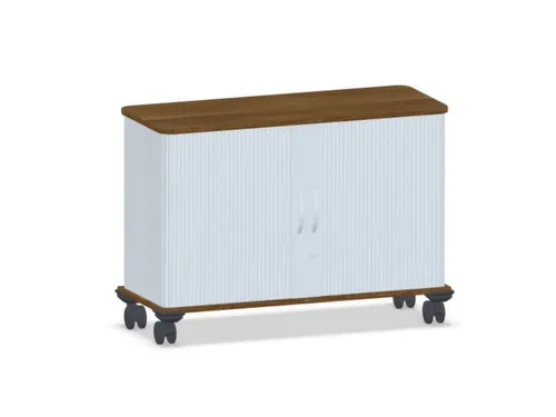 jaloeziedeurkast,HxBxD 720x1000x400mm,1xhouten vloer,decor romp noten