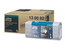 Reinigingsdoek Tork 130082 Heavy-Duty W4 gevouwen 100 vel blauw 130082