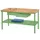 Werkbank 900x1500x700mm 2laden Frame/behuizing Ral7035 Front Ral6011
