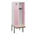 locker met bank,HxBxD 1950x600x815mm,2vak,vak B 300mm,cilinderslot
