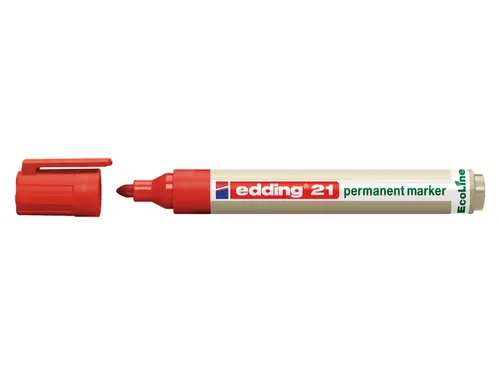 Viltstift edding 21 EcoLine rond rood 1.5-3mm