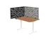 Ecran de séparation acoustique motif découpé 60x120cm Noir