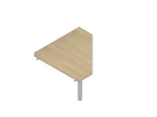 koppelelement voor bureau,90 °,HxBxD 730x840x840mm,v. C-voet - 1