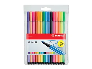 Viltstift Stabilo 68 10+5 Neon - 2