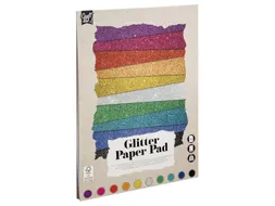 Hobbykarton CarftID glitter 24x34cm 180gr 10 vel 10 kleuren