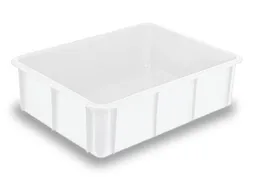 Stapelbak Pe Hxlxb 220X800X600Mm Inhoud 80L Naturel Wit