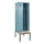 locker met bank,voor scheiding van kleding,HxBxD 2120x600x815mm,2vak