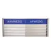 Menoor In-Uit bord 35 namen Aluminium Aanwezig/Afwezig Blauw