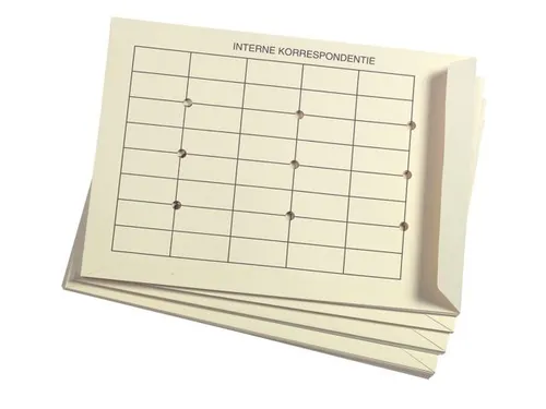 Envelop Interne Circulatie EB4 262x371mm 170gr gegomd creme 25 stuks