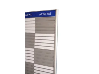 Menoor In-Uit bord 30 namen Aluminium Aanwezig/Afwezig Blauw - 3