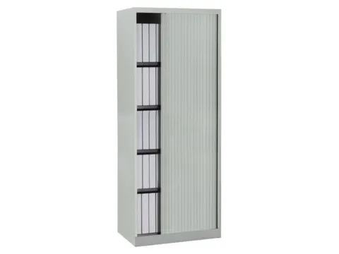 jaloeziedeurkast,HxBxD 1980x800x430mm,5 OH,romp lichtgrijs