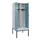 locker met bank,voor scheiding van kleding,HxBxD 2120x800x815mm,2vak