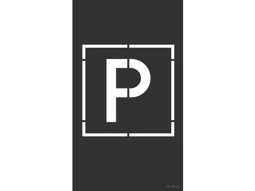 DURALINE Sjabloonset PP voor Vloermarkering Parkeerplaats 6-delige Set