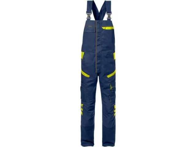 Fristads 129486 Amerikaanse overall, marineblauw/geel, maat 62, per st