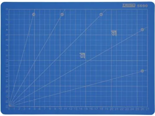 Desq 5690 Professionele snijmat 22x30cm A4 Blauw 5-laags