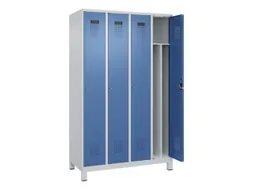 locker voor scheiding van kleding,HxBxD 1950x1200x500mm,4vak