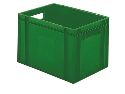 Euronorm-stapelbak 24l 270x400x300mm Wanden/bodem Gesloten Groen