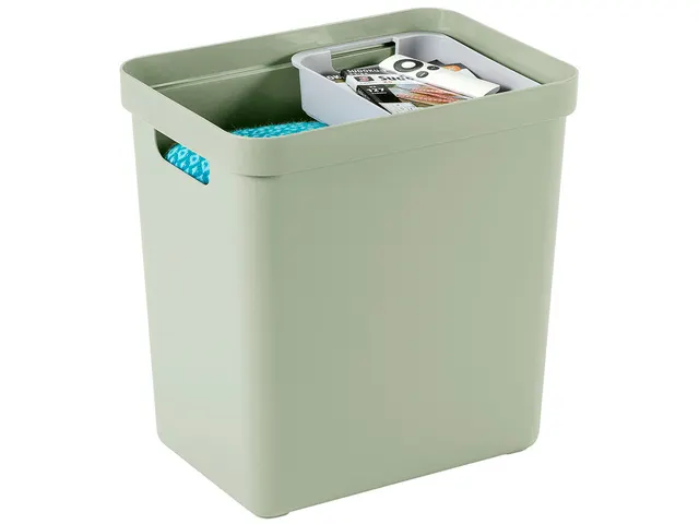 Sigma Home opbergbox 25L groen - 35x24,6x36,3cm