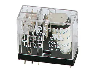 Verticaal Relais 5A/30VDC-220VAC 2 x Wissel 12VDC - 1