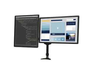 Dual Monitor Arm Scharnierend Bureau Monteerbaar 2 schermen - 7