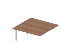 Aanbouwtafel V. Benchtafel M. 4-Voet 730X1600X1600Mm Canaletto-hout